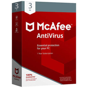 McAfee Antivirus (3 Devices, 1-Year License)