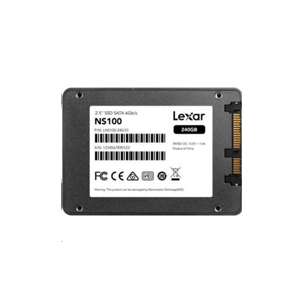 Lexar SSD Disque dur Interne NS100 2,5 (256 Go, SATA III, 6Gb/s)  LNS100-256AMZN