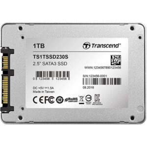 Transcend 1 TB SSD (Internal), 2.5″, SATA3, TLC, with DRAM (TS1TSSD230S)