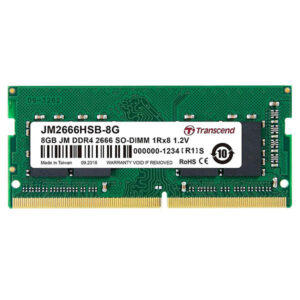 Transcend 8GB JM DDR4 2666HSB SO-DIMM 1Rx8 1Gx8 CL19 1.2V (JM2666HSB-8G)