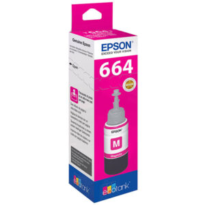 Epson T6643 EcoTank Ink Bottle Singlepack 1 x 70ml Magenta