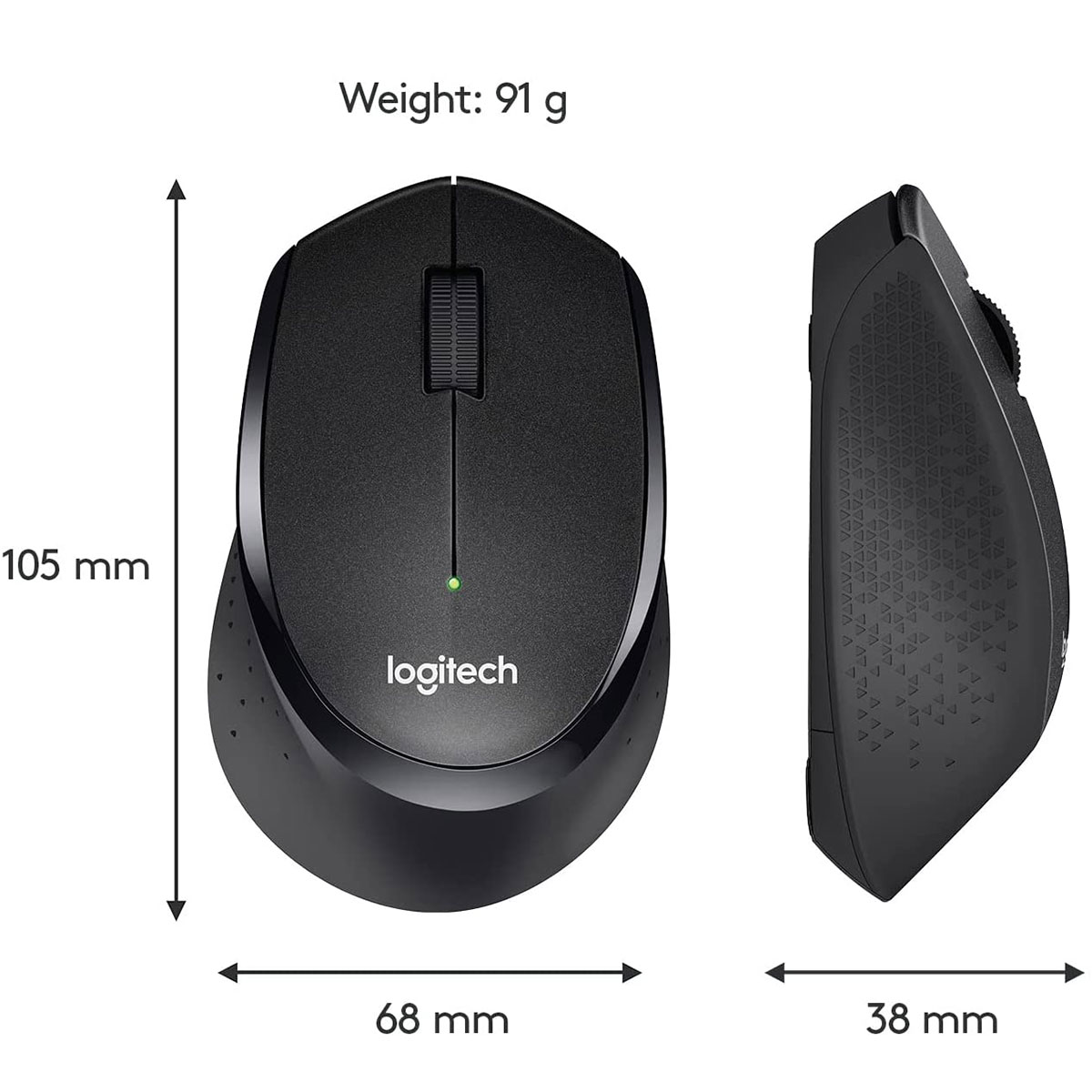 Logitech M330 Silent Plus Wireless Mouse, 2.4ghz With Usb Nano