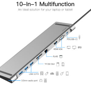 Vention Multi-function 10-in-1 USB-C Docking Station