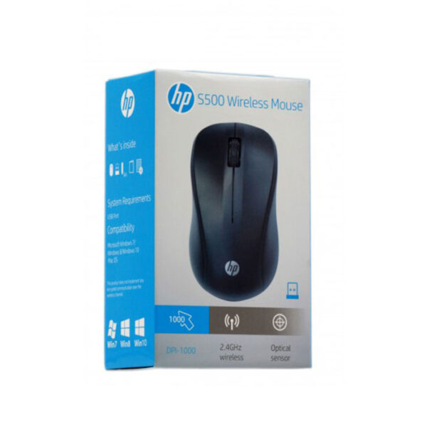 HP S500 2.4GHz Wireless Optical Mouse Black