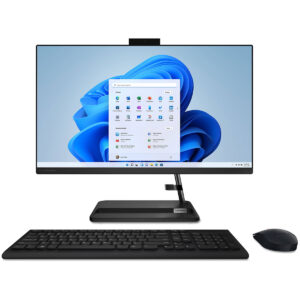 Lenovo IdeaCentre 3 All-in-One Intel Core i5 12th Gen 8GB RAM 512GB SSD 23.8 Inches FHD Display Desktop Computer White/Black