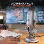 Logitech for Creators Blue Yeti USB Microphone for Streaming, YouTube, Gaming, Podcasting, Recording, for PC and Mac Plug & Play-Silver